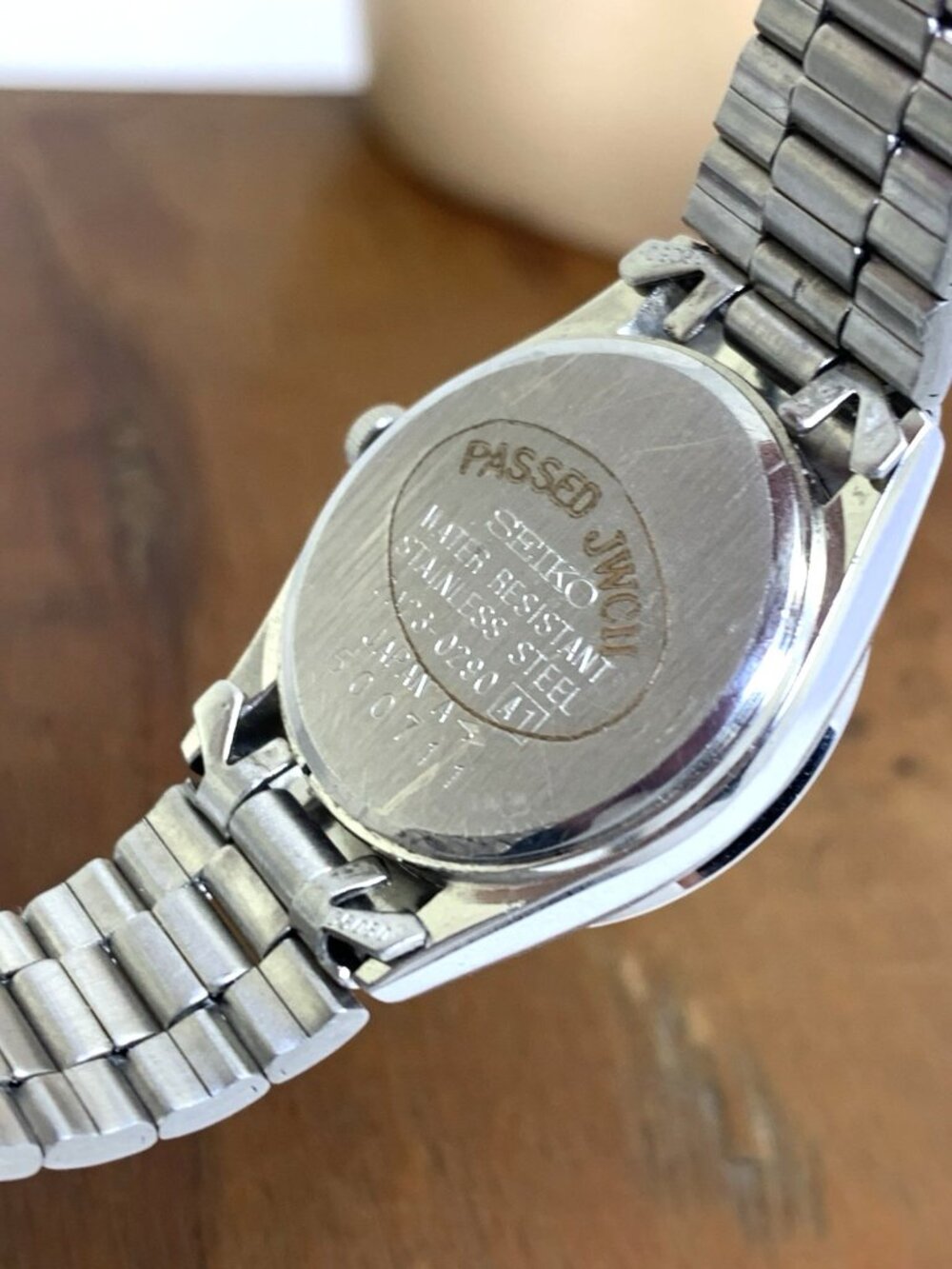 Seiko Womens Watch 2A23-0290 Vintage Quartz Day Date Silver Stainless Steel 23mm - Picture 7 of 15